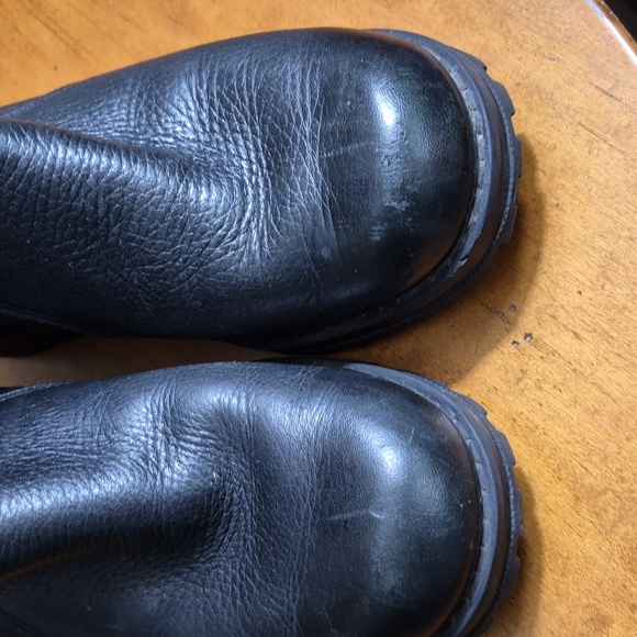 Santana Canada Black Leather Combat Moto Boots. Size EU 40/ US 9-9.5 - Picture 7 of 8